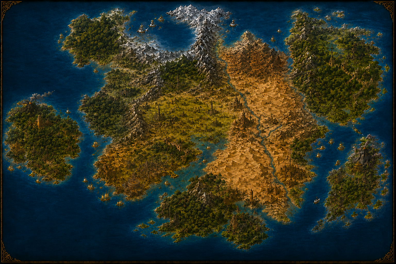 Mapa continental de Aeldaria
